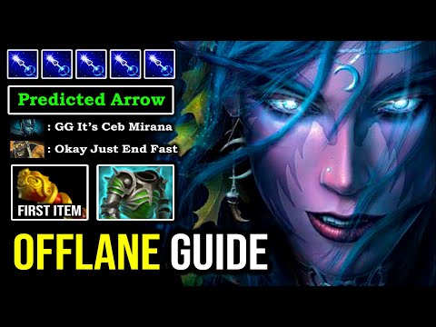HOW TO OFFLANE MIRANA LIKE A TI WINNER with First Item MKB 100% Deleted PA & Arrow Predicted DotA 2