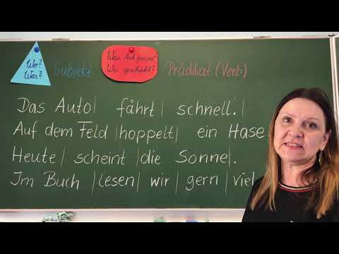 Deutschunterricht Klasse 3 und 4: Übung Subjekt und Prädikat