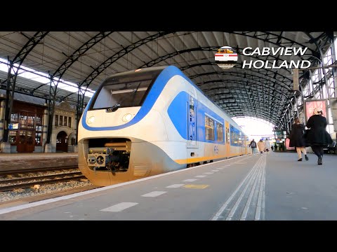 Let's see if the flower bulb fields are in bloom: Haarlem - Leiden SLT 6379 10 apr 2022