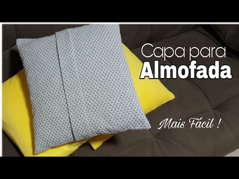 Mais Fácil Impossível Capa para Almofada com Transpasse