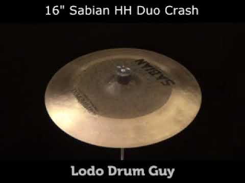 SOLD OUT 16" Sabian HH Duo Crash cymbal HAMMERED
