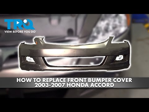How to Replace Front Bumper Cover 2003-2007 Honda Accord