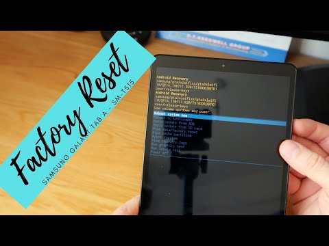 Samsung Galaxy Tab A - SM-T510 Factory Reset/Password Removal