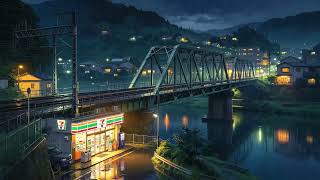 Vintage Japan Railway Rain 📼 | Peaceful 90's Lofi for Sleep, Study & Midnight Relaxation