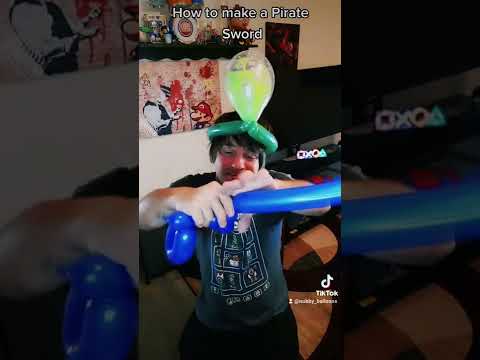 How to make a Balloon Pirate Sword Tutorial