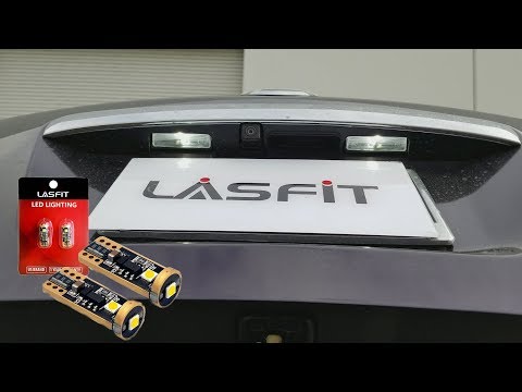 2014 2015 Nissan Rogue Select How to install LED License Plate Light Bulbs