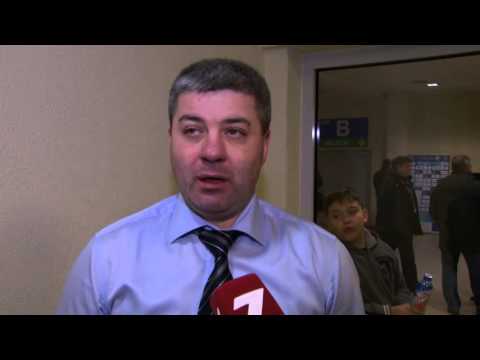 Haralds Egle un Leonīds Tambijevs pēc uzvaras pret Slovēniju