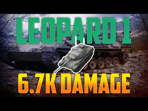 Leopard 1 ✖ 6.7K DMG ✖ 4 Kills ✖ WoT Blitz