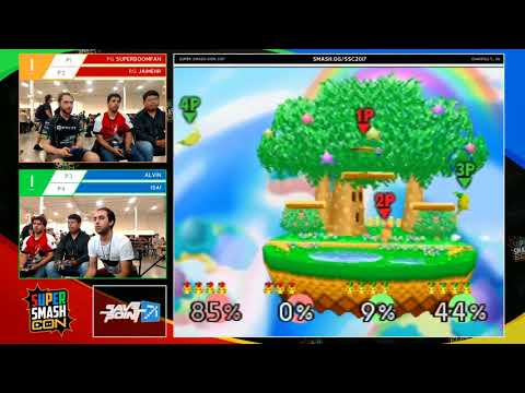 Super Smash Con 2017 - SuPeRbOoMfAn & Jaimehr vs. Alvin & Isai - SSB64 - Doubles Top 8, WF