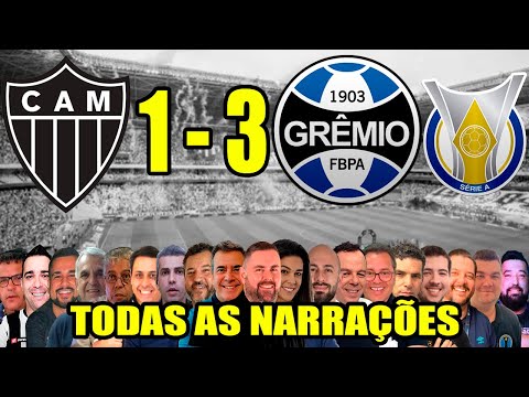 Todas as narrações - Atlético-MG 1 x 3 Grêmio | Brasileirão 2025
