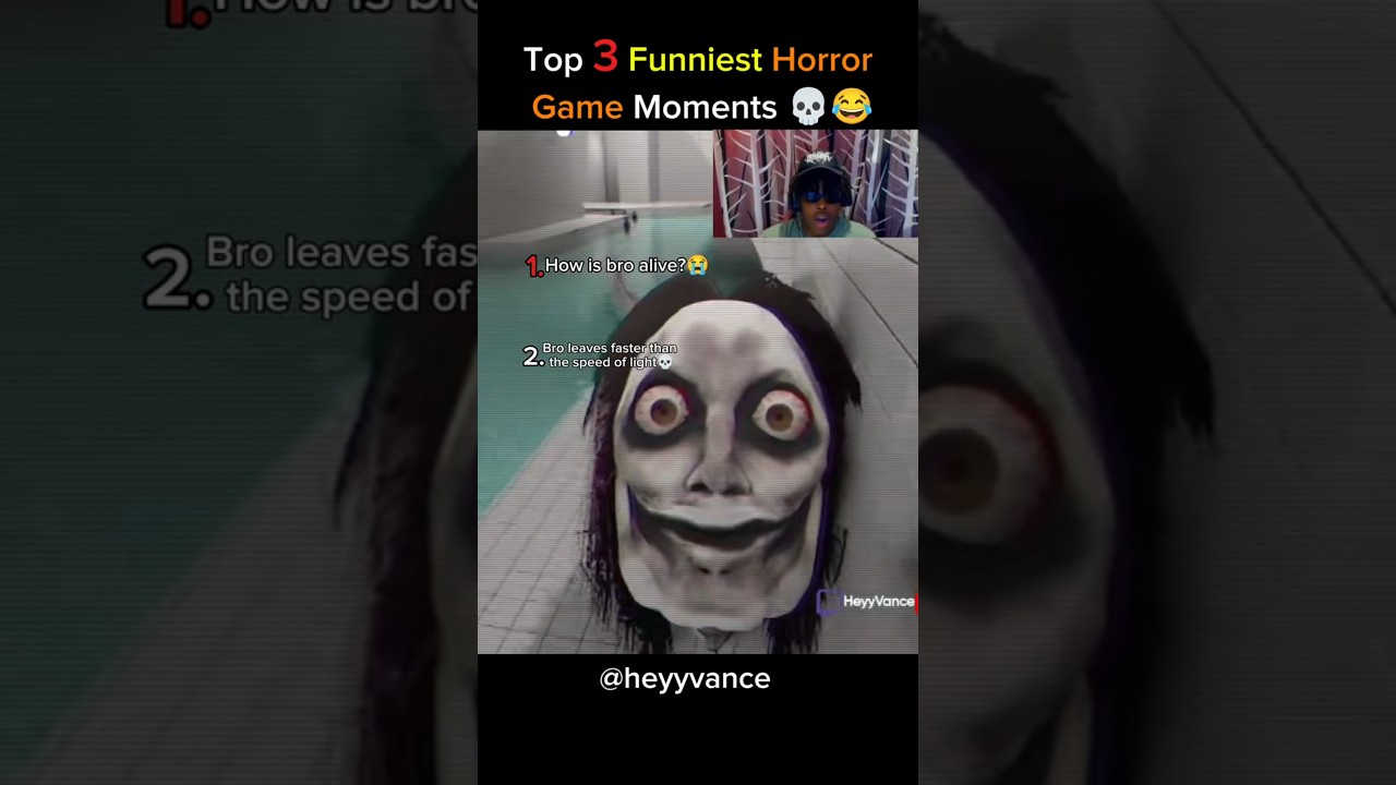 Top 3 Funniest Horror Game    Moments😭💀#shorts