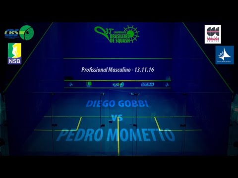 🟢 37º CAMPEONATO BRASILEIRO DE SQUASH/2016 - (PROFISSIONAL) DIEGO GOBBI x PEDRO MOMETTO