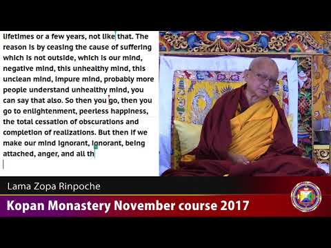 20171207 1530 LZR Kopan, Nepal - Four suffering results of karma. How to use problems on the path