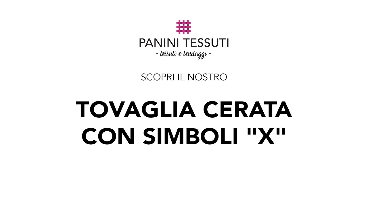 Tovaglia cerata con simboli X