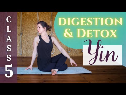 70-min Full Yin Class | Yoga for Digestion & Detox with Deep Stretches (Yin Yoga Challenge Class 5)