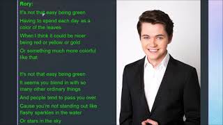 Bein’ Green Glee Lyrics