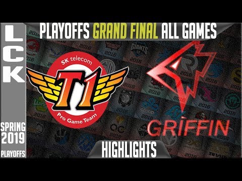 SKT vs GRF Highlights ALL GAMES | LCK Playoffs Grand Final Spring 2019 | SK Telecom T1 vs Griffin