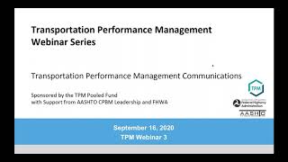 TPM Webinar 3: TPM Communications