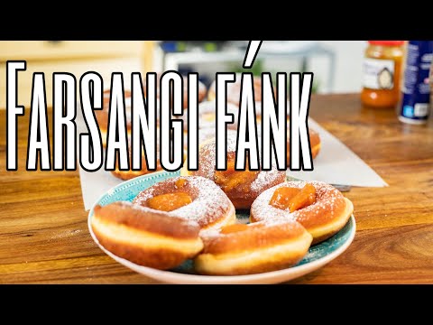 Farsangi szalagos fánk