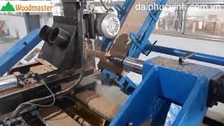 MÁY TIỆN GỖ CNC TỰ ĐỘNG NẠP PHÔI + Chà Nhám