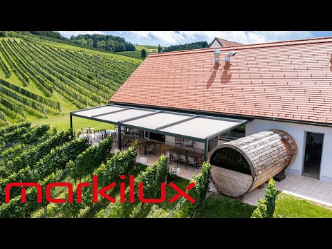 markilux pergola stretch referentie - Weinschmiede 18