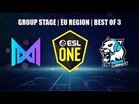 [ENG] LIVE: NIGMA vs CYBER LEGACY B03 | ESL One | EU Region | Group stage
