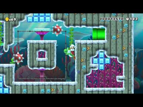 Mario's travel 3-1 Frozen Fish by Tricky - Super Mario Maker - No Commentary 1AF