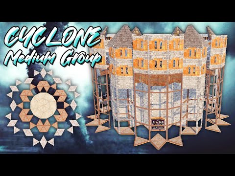 CYCLONE • Triple Bunker • Open Core • Wide Gap • Medium Group Base • RUST