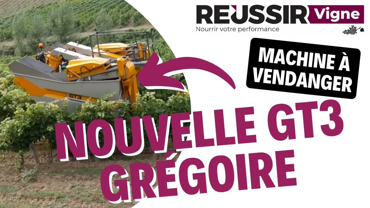 Une GT dans les vignes, la nouvelle machine à vendanger tractée de Grégoire