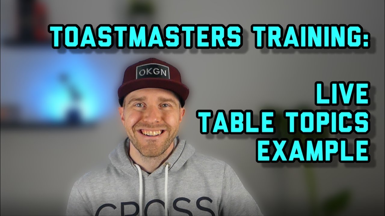 Answering a TABLE TOPICS Question at my TOASTMASTERS Club