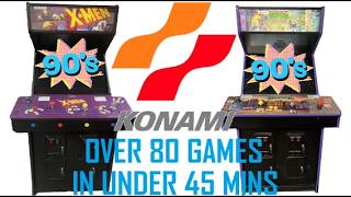 Over 80 90s Konami Arcade Games In Under 45 Minutes