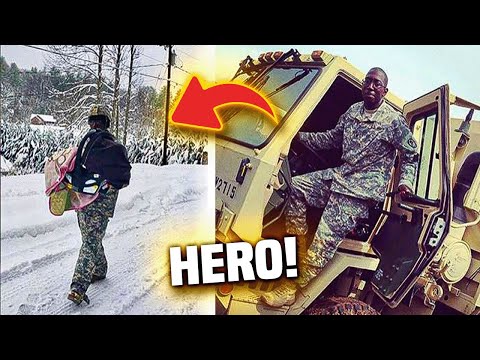 Helpless Baby Trapped in Snowstorm – People Are Shocked by This Man's Actions