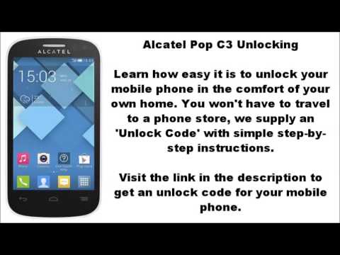 Unlock Alcatel Pop C3 (4033A 4033D 4033X) - SIM ME Lock