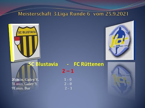 1.Mannschaft Meisterschaft 3.Liga SC Blustavia - FC Rüttenen