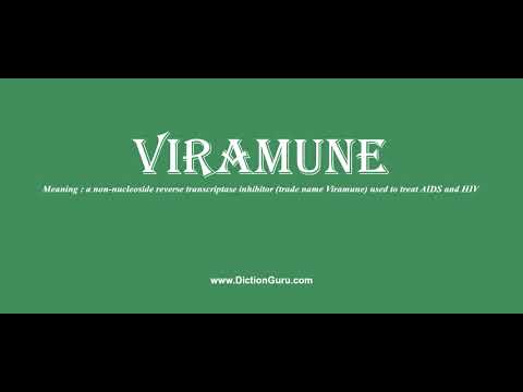 viramune: Pronounce viramune with Meaning, Phonetic, Synonyms and Sentence Examples
