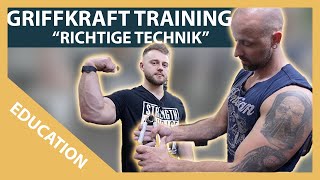 Griffkraft Trainieren - Griff Trainer / Gripper Technik für mehr Kraft und Muskelaufbau