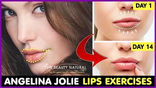 Angelina Jolie lips Exercises | Get Fuller lips, Sexy Lips, Plump lips, Pinkish Lips