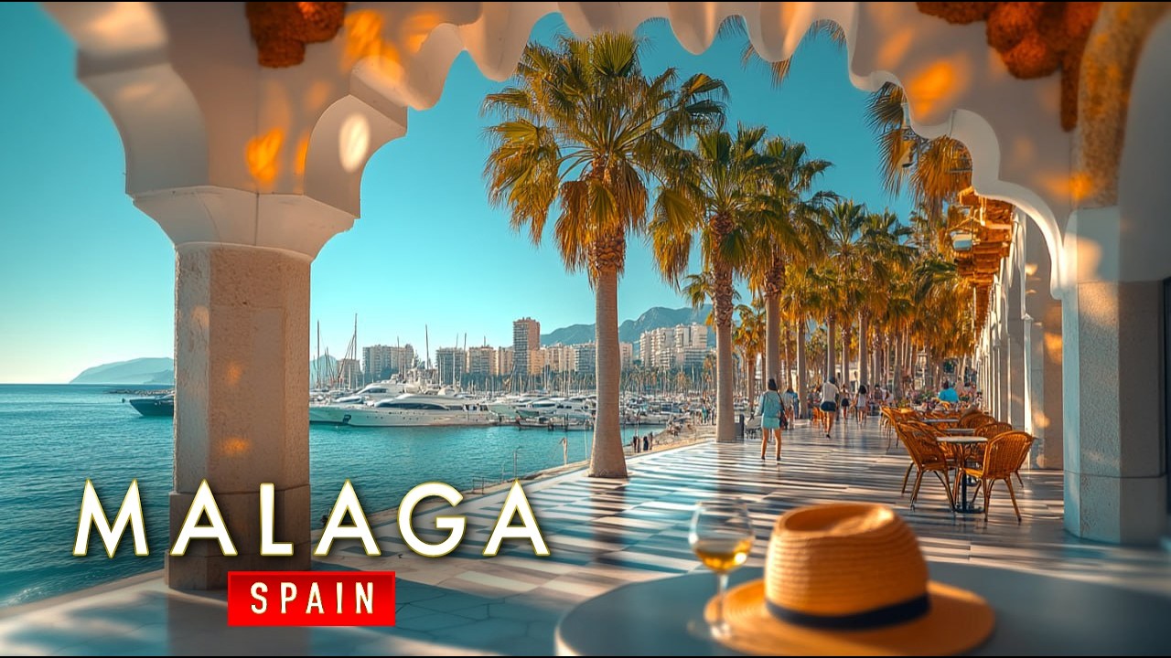 Immersive street-level walking tour through Malaga Alcazaba, Spain, showcasing authentic urban landscapes, local architecture, and the vibrant atmosphere of the city's neighborhoods