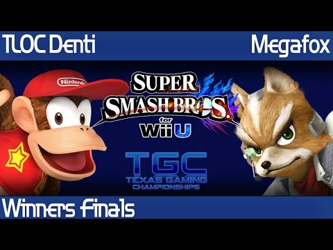 TRTTGC2 Smash Wii U - TLOC Denti (Diddy,Sheik) vs Megafox (Fox) - Winners Finals