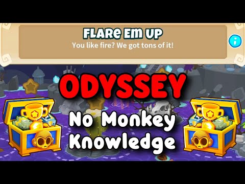 Btd6 Odyssey No Monkey Knowledge Guide Hard Mode Tutorial Flare Em Up