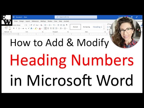 How to Add and Modify Heading Numbers in Microsoft Word (PC & Mac) Video