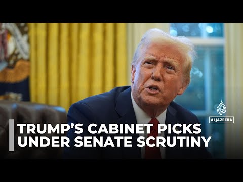 US capitol hearings: Trump agency picks are grilled by Senate committee