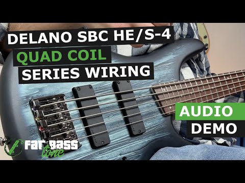 Delano SBC HE/S-4 (Series Wiring) Soapbar Pickups Demo