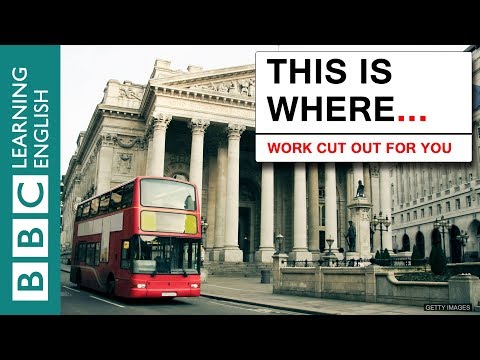 This is where the phrase 'work cut out' comes from...