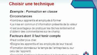 Activités de formation et évaluation du programme
