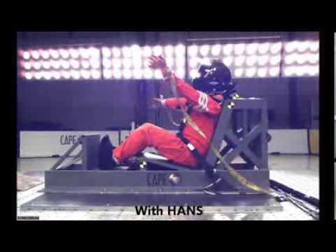 HANS (Head and Neck Support) demonstration