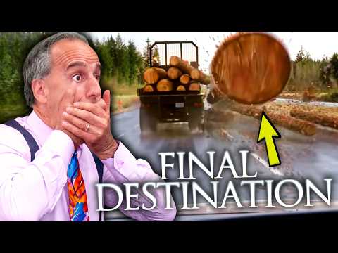 Injury Lawyer Reacts To Final Destination Scenes (Logging Truck Scene)