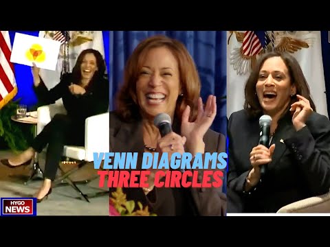 10 times VP Kamala Harris again & again tells of her love for Venn Diagrams, you know, three circles