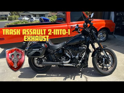 Trask Assault 2-Into-1 Exhaust vs Stock Harley Lowrider S | FXLRS