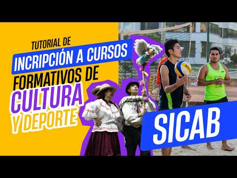 Instructivo de inscripción a cursos formativos de Cultura y Deporte